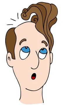 Comb over Stock Illustration