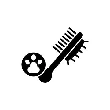 Comb, pet icon. Simple elements of animals store icons for ui and ux, website or Illustrazione stock