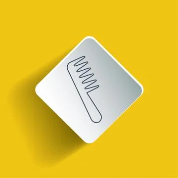 Comb sign Stock Illustration