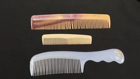Comb variations of different shapes are very interesting Stock Footage 224792491
