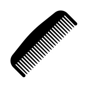 Comb vector icon isolated on white background Stock Illustration