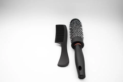 Comb on white background, object shot . Stock Photos