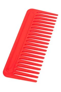 Comb on white background Stock Photos