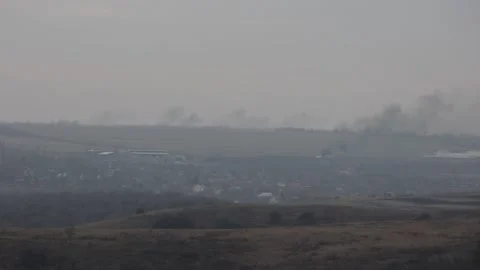 Combat actions at suburb of Bakhmut Stock Footage 232125403