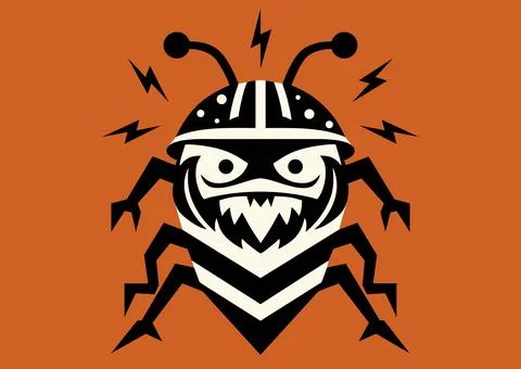 Combat armored nano beetle Stock Illustration