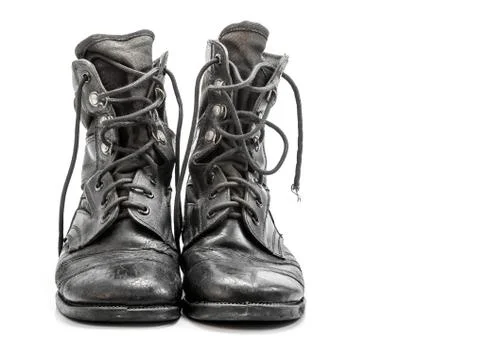 Combat boots Stock Photos