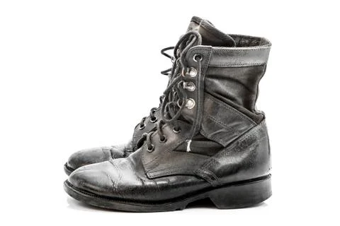 Combat boots Stock Photos