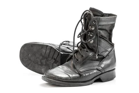 Combat boots Stock Photos