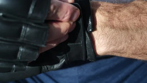 Combat gloves Stock Footage 263384848