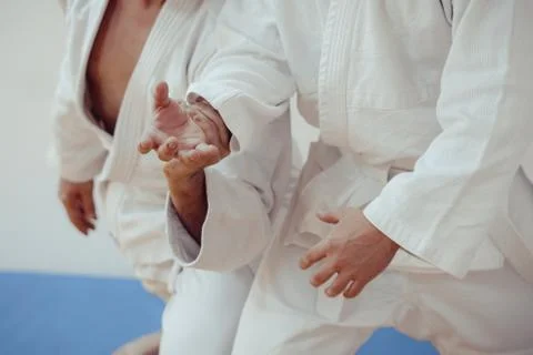 Combat grip close-up Stock Photos