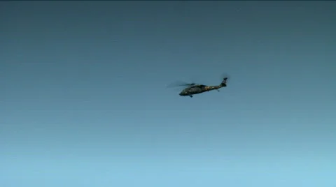 Combat Helicopter 3 Stock Footage 711934