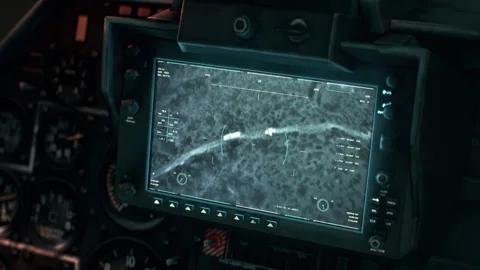 Combat Helicopter Tracking Enemy Armored Personnel Carrier On Battlefield Stock Footage 269135920