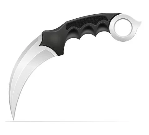 Combat knife weapon for killing vector illustration Stock Illustration