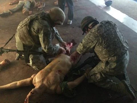 Combat Medic Training Stock Photos