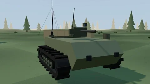 Combat robot weapon station scanning 動画素材 341389061