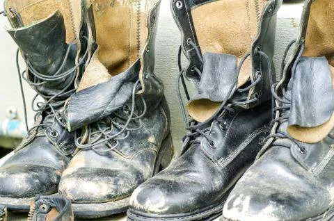 Combat shoes Stock Photos