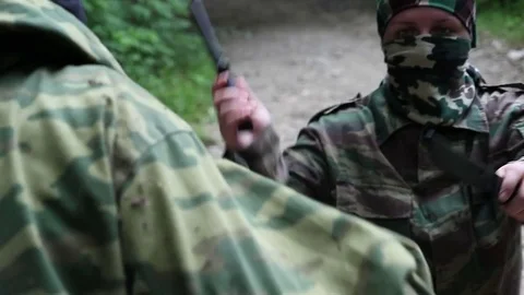 Combat Special Forces training Stock Footage 70930712