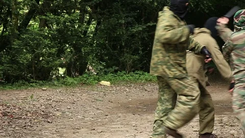 Combat Special Forces training Stock Footage 70932617