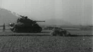 In Combat Tank Front Line Battle Korean War Vintage Military Film Newsreel Movie Stock Footage