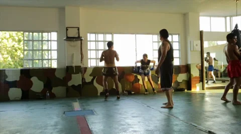 Combat Training Stock Footage 38352224