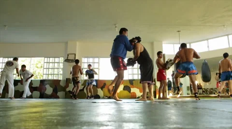 Combat Training Stock Footage 38352349