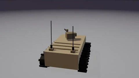Combat ugv studio turntable seamless backdrop Stock Footage 342261830