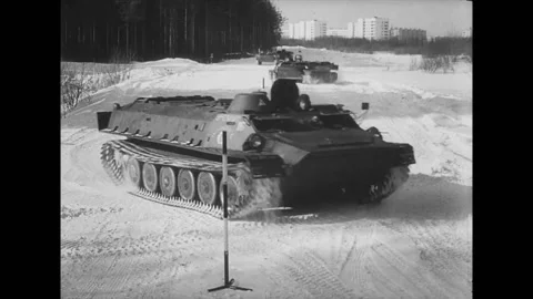 Combat Vehicle Control. Soviet Army Stock Footage 220725104