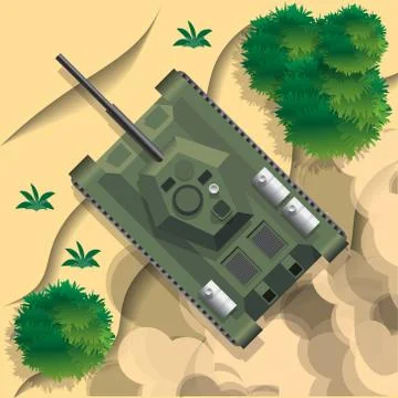 Combat vehicle. Stock Illustration