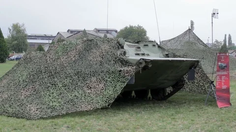 A combat vehicle of the passed Video stock 91727814