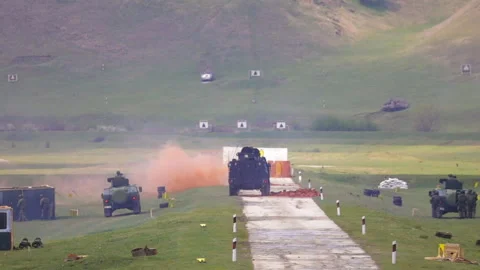 Combat war exercise in slow motion 库存影片 152707165