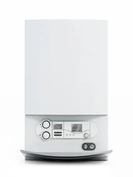 Combi boiler isolated on white background. 3D illustration Stock Illustration