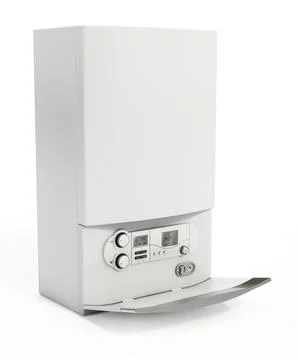 Combi boiler isolated on white background. 3D illustration Stock Illustration