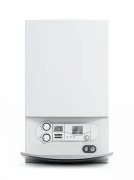 Combi boiler isolated on white background. 3D illustration Combi boiler is... Stock Photos