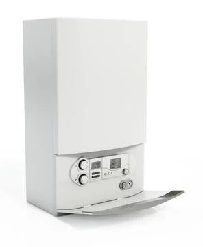 Combi boiler isolated on white background. 3D illustration Combi boiler is... Stock Photos