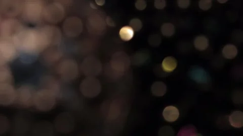 Combination of bunched bokeh and diffused lights with low brightness Stock Footage 317457227
