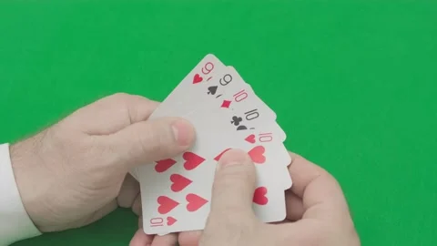 Combination of cards in poker Stock Footage 279025144