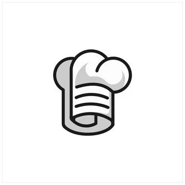 Combination chef formula logo design Stock Illustration