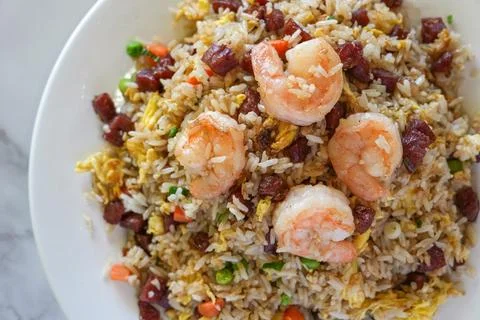 Combination fried rice Stock Photos