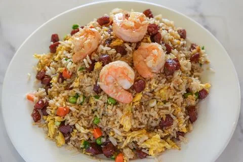 Combination fried rice Stock Photos