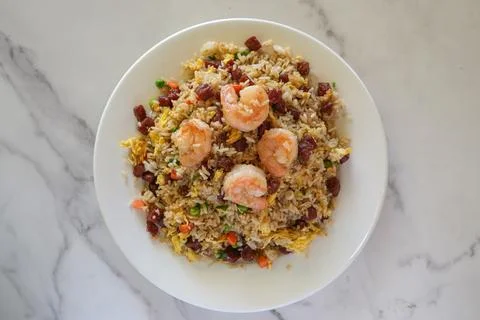 Combination fried rice Stock Photos