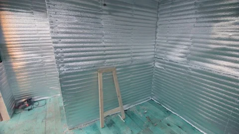 Combination of insulation during the construction of a house. Video stock 231762789