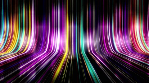 A combination of light motion and color lines concepts. Stock Footage 205514983