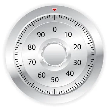 Combination lock 5 Stock Illustration