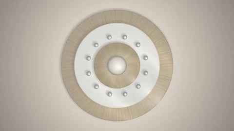 Combination lock dial mechanism turning seamless loop motion Vidéo 345601019