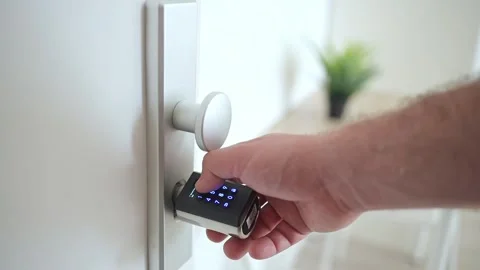 Combination lock Stock Footage 296503313