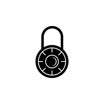 Combination lock icon. Element of lock and key elements illustration. Premium Illustrazione stock