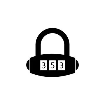 Combination lock icon. Element of lock and key elements illustration. Premium イラスト素材