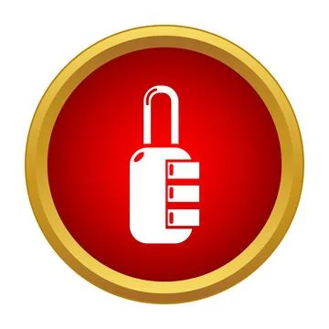 Combination lock icon providing security and protection symbol Illustrazione stock