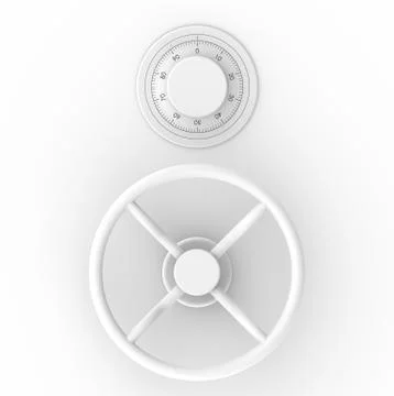 Combination Lock Stock Illustration