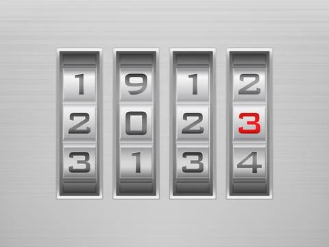 Combination lock new 2023 Illustration